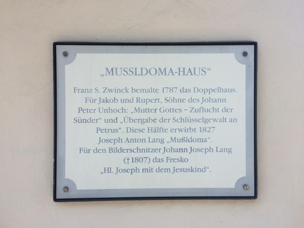Ferienwohnungen Im Lueftlmalereck, Mussldomahaus Oberammergau Exterior foto