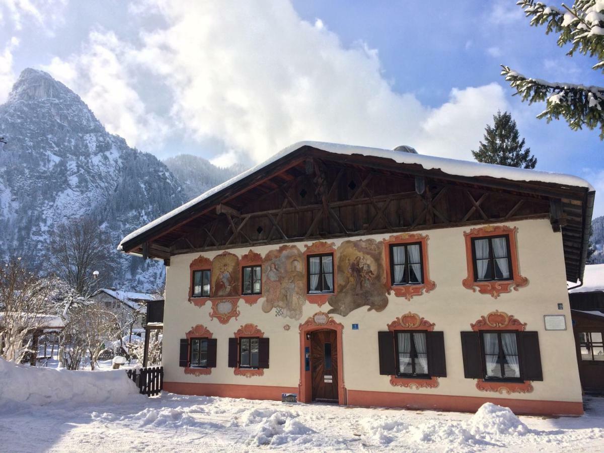 Ferienwohnungen Im Lueftlmalereck, Mussldomahaus Oberammergau Exterior foto
